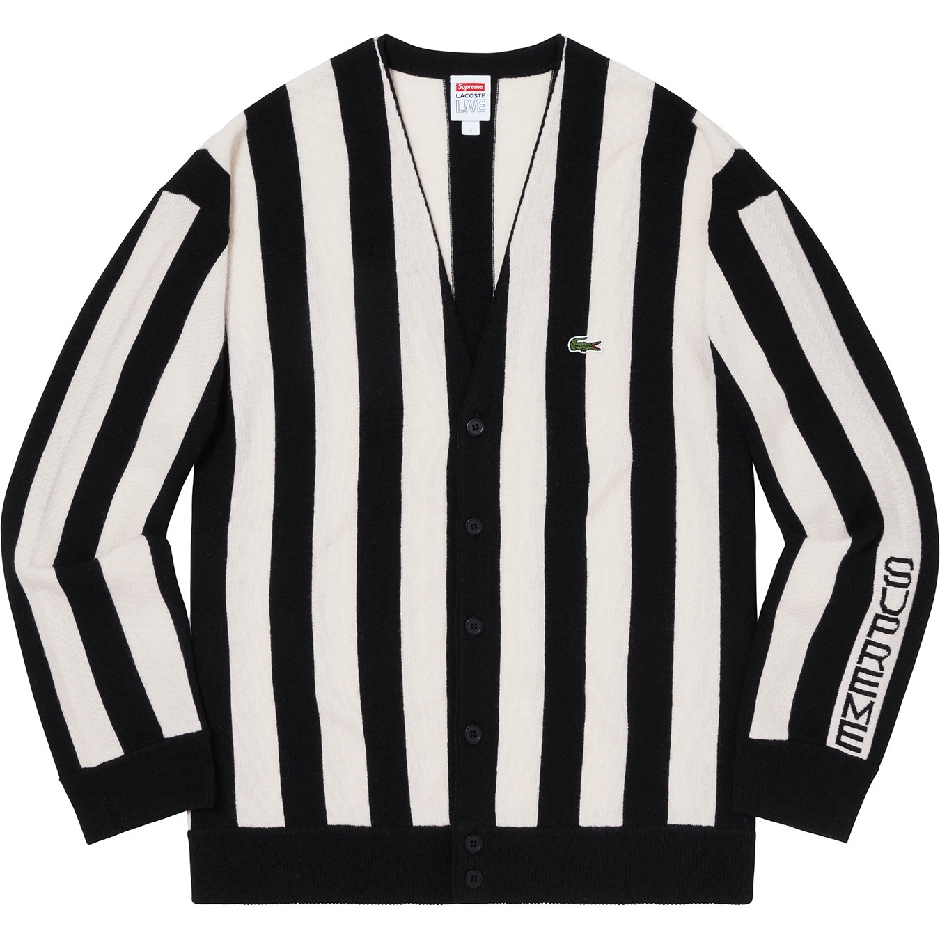 Supreme®/LACOSTE Stripe Cardigan view 3